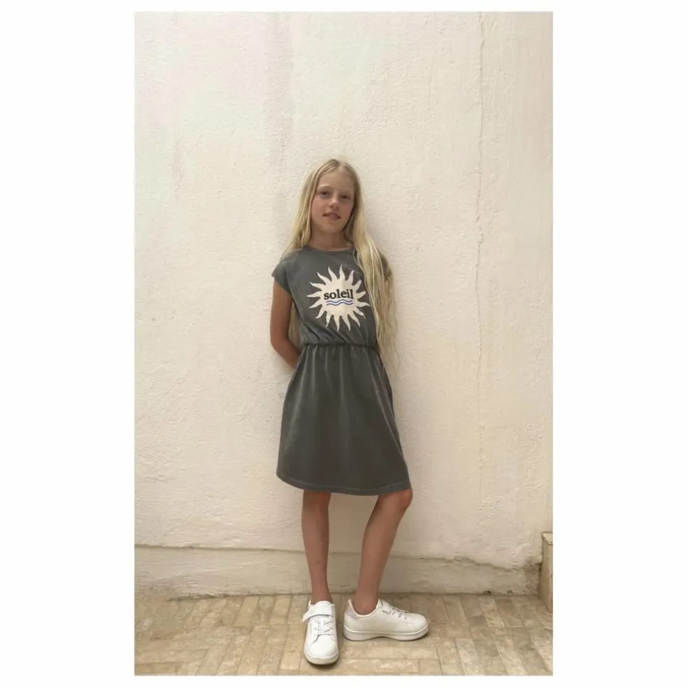 Robe Suzy Coton Bio | Gris anthracite
