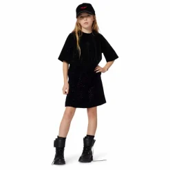 Robe T-shirt Pailletée | Noir