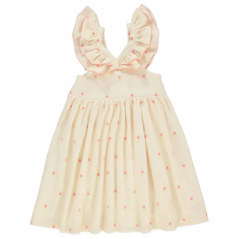 Robe Tulipes Coton Bio | Beige