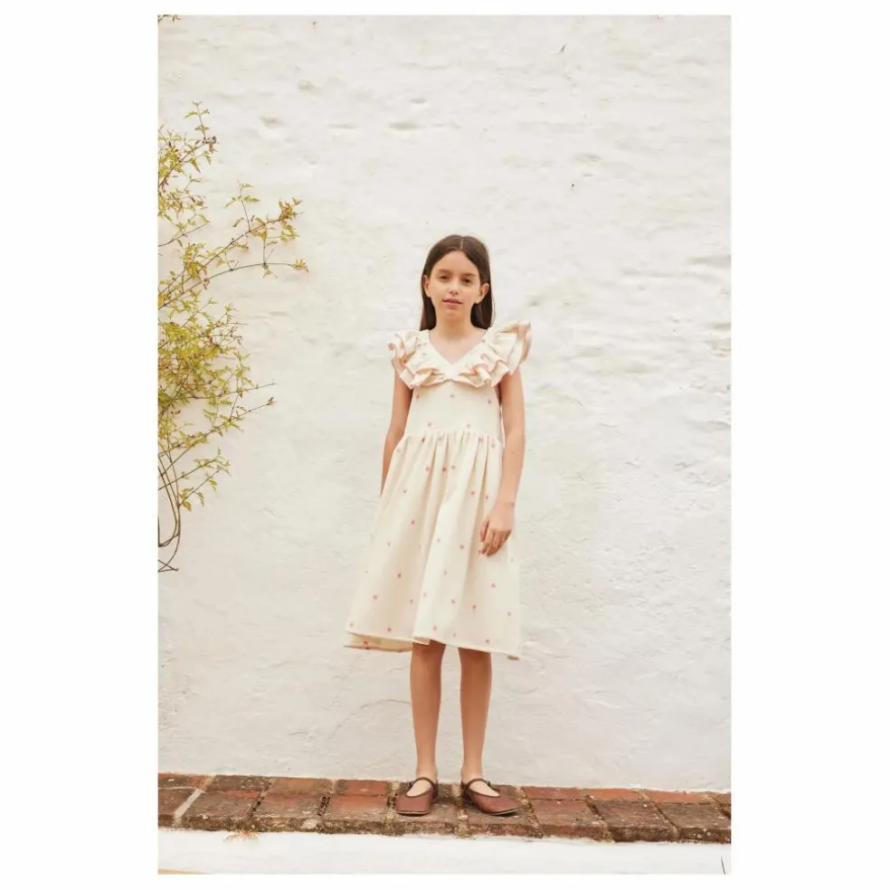 Robe Tulipes Coton Bio | Beige