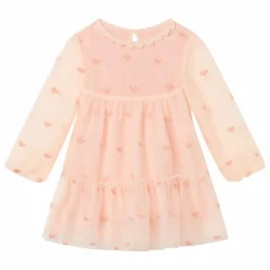 Robe Tulle Cœur Bébé | Rose pêche