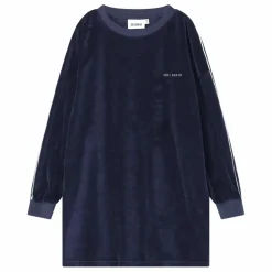 Robe Velours Coton Bio | Bleu marine