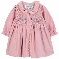 Robe Velours Côtelé | Rose pâle