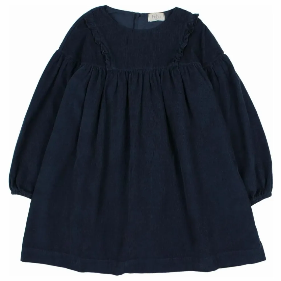 Robe Velours Côtelé Coton Bio | Bleu marine