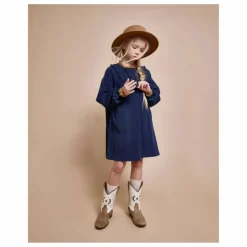 Robe Velours Côtelé Coton Bio | Bleu marine