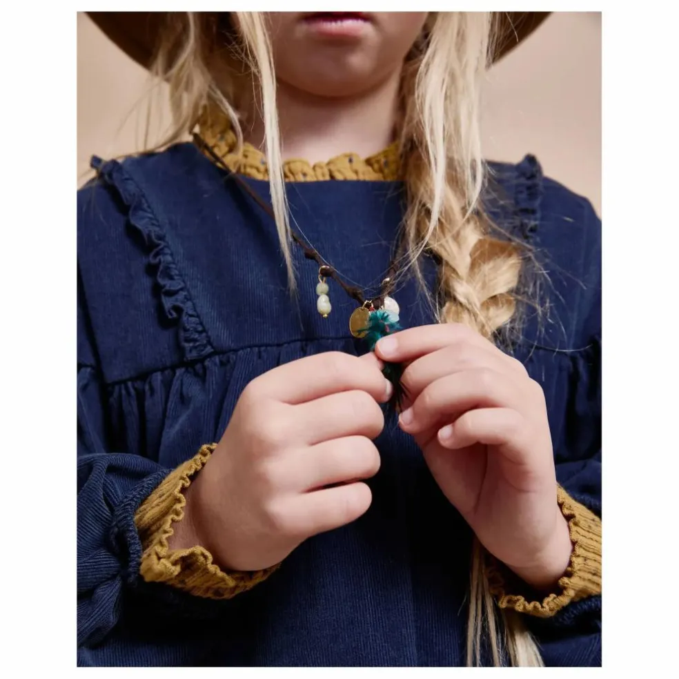 Robe Velours Côtelé Coton Bio | Bleu marine
