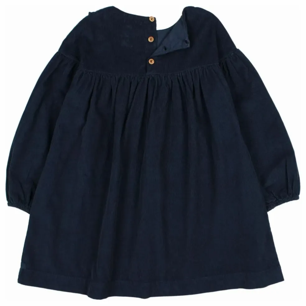 Robe Velours Côtelé Coton Bio | Bleu marine