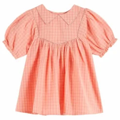 Robe Vichy Pivoine | Rose pêche
