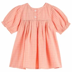 Robe Vichy Pivoine | Rose pêche