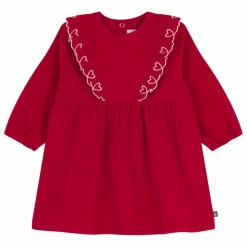 Robe Volants Bébé Coton Bio | Rouge