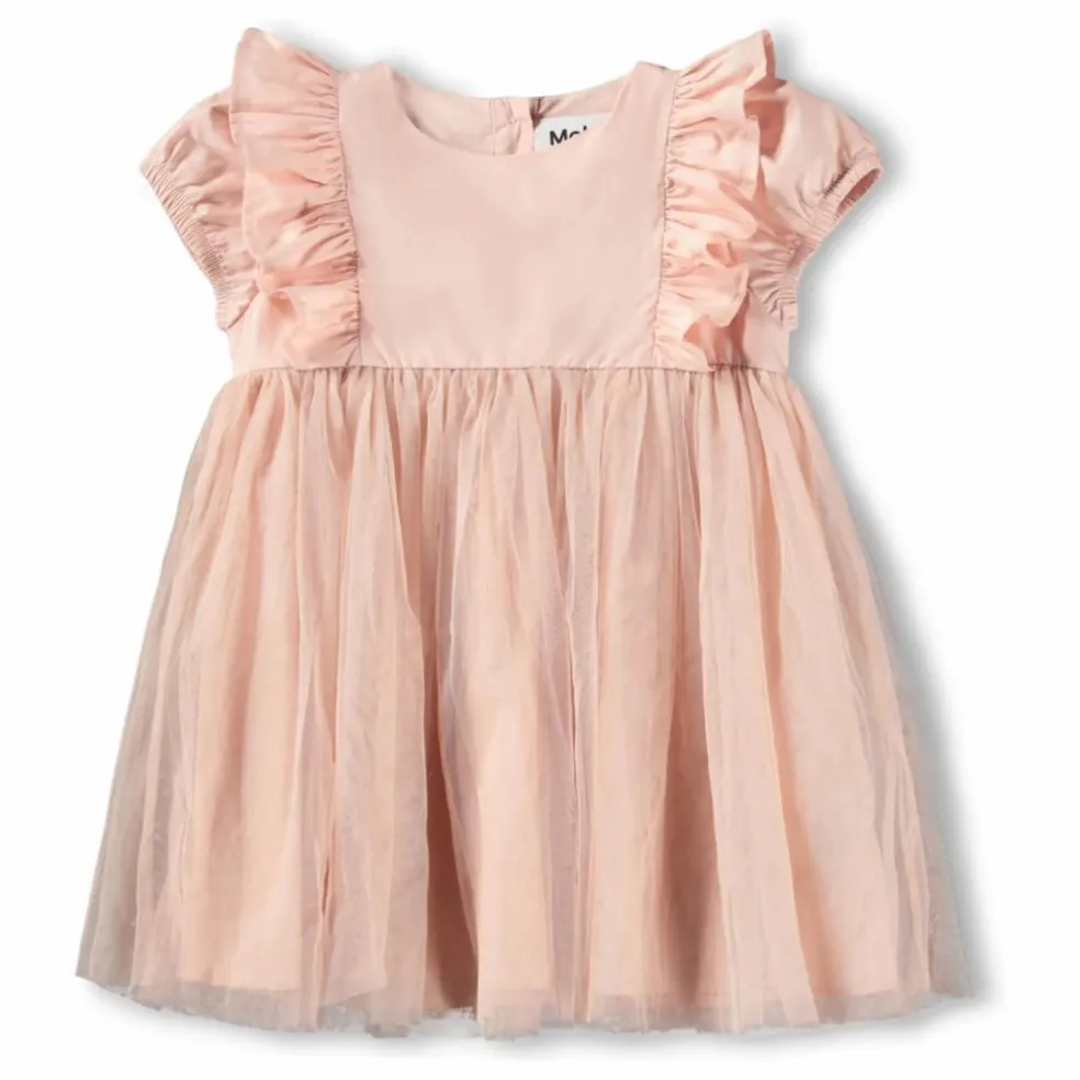 Robe Volants Cheyanne | Rose pâle