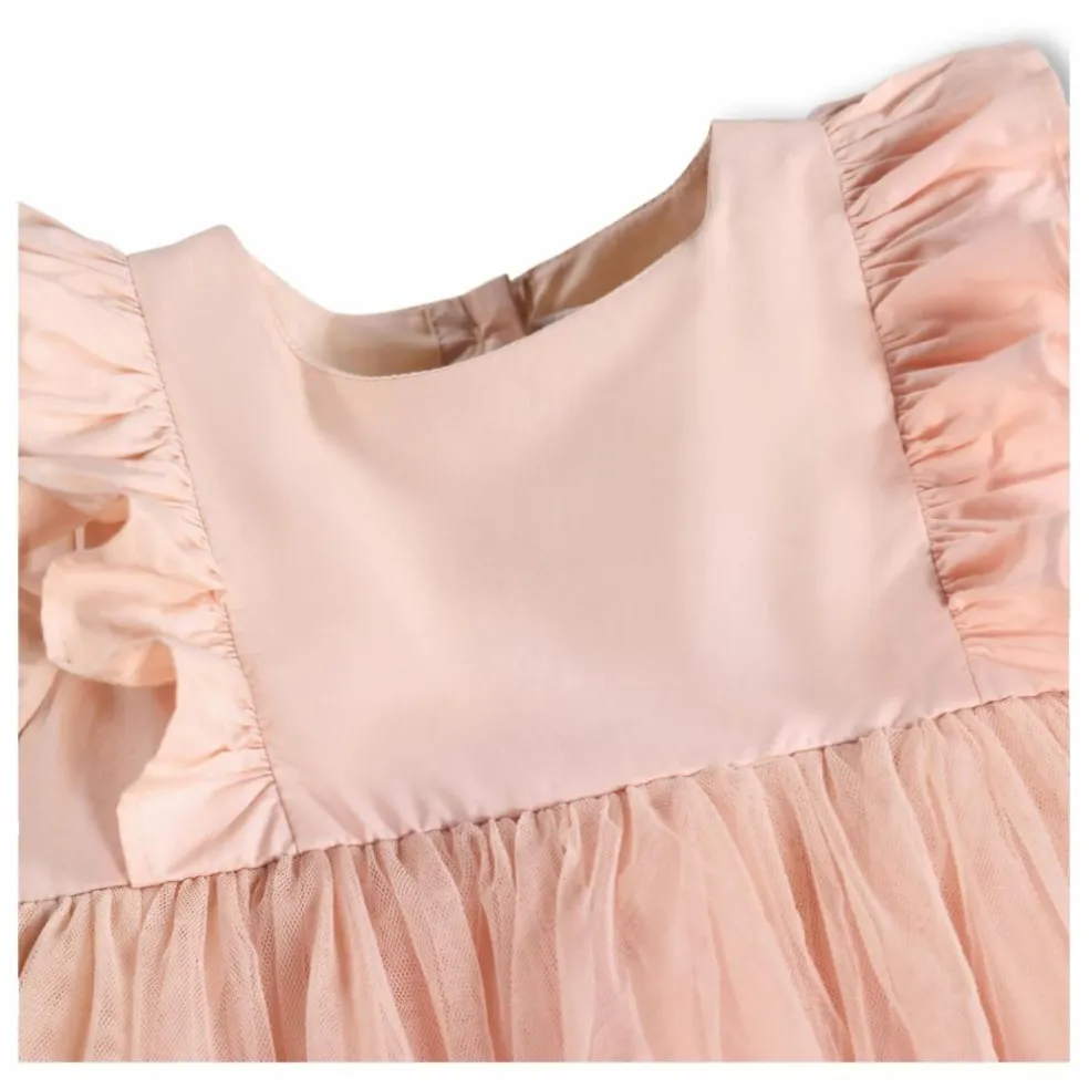 Robe Volants Cheyanne | Rose pâle