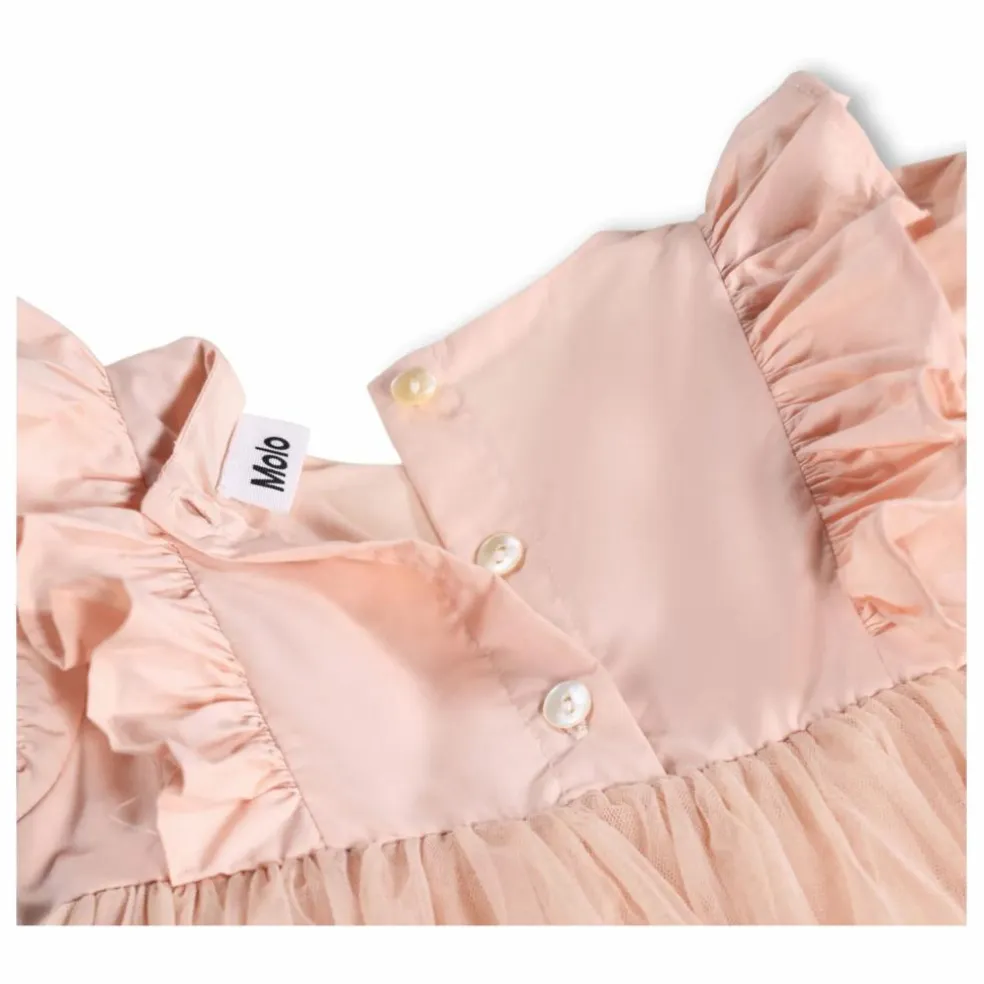 Robe Volants Cheyanne | Rose pâle