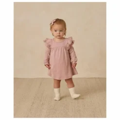 Robe Volants Coton Bio | Rose