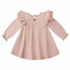 Robe Volants Coton Bio | Rose