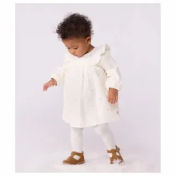 Robe Volants Etoiles | Ecru