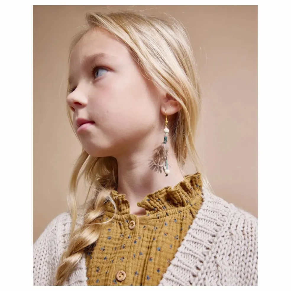 Robe Volants Gaze de Coton Bio | Ocre