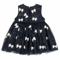 Robe Yvonne Pailletée | Bleu nuit
