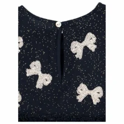 Robe Yvonne Pailletée | Bleu nuit