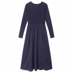 Robe Zandra Popeline de Coton | Bleu marine