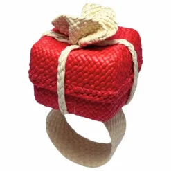 Rond de serviette Cadeau de Noël | Vert