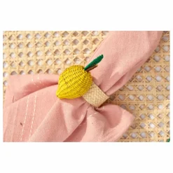 Rond de serviette Citron | Jaune