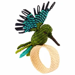 Rond de serviette Colibris | Vert