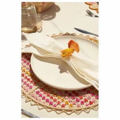 Rond de serviette Poisson | Orange