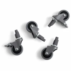 Roues pour cagette pliable Crate - Set de 4 | Gris