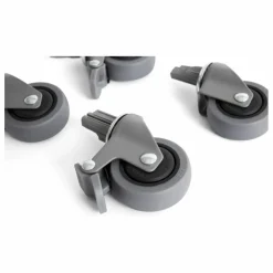 Roues pour cagette pliable Crate - Set de 4 | Gris