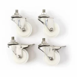 Roulettes pour pied de parasol - Set de 4 | Blanc