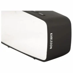 Réveil oval LED Silver | Noir