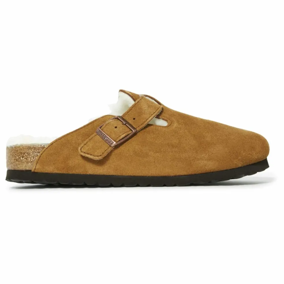 Sabots Boston Fur Cuir Suede - Collection Adulte | Camel