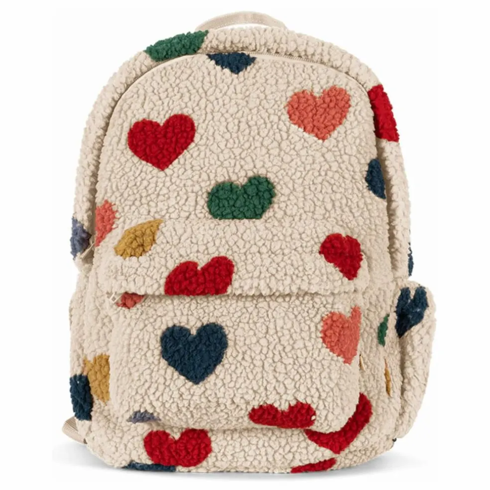 Sac à Dos Façon Sherpa Jody Cœurs Fibres Recyclées | Ecru