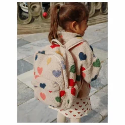 Sac à Dos Façon Sherpa Jody Cœurs Fibres Recyclées | Ecru