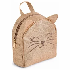 Sac à Dos Kitty Chat Pailleté | Or rose