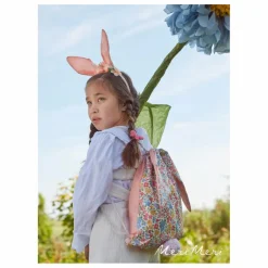 Sac à dos Lapin en tissu Liberty | Rose