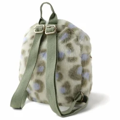 Sac à Dos Léopard Fausse Fourrure | Ecru