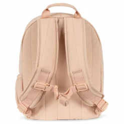 Sac à Dos Matelassé Juno Coeurs Brodés | Rose pâle