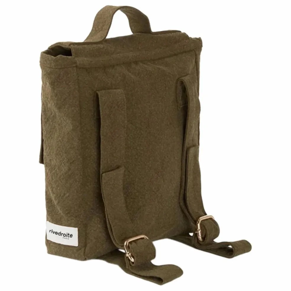 Sac à Dos Minimes Coton Recyclé | Vert kaki