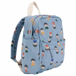 Sac à Dos Personnages Coton Bio | Bleu jean