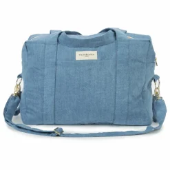 Sac à langer Darcy en coton recyclé | Denim clair