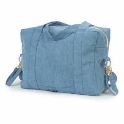 Sac à langer Darcy en coton recyclé | Denim clair