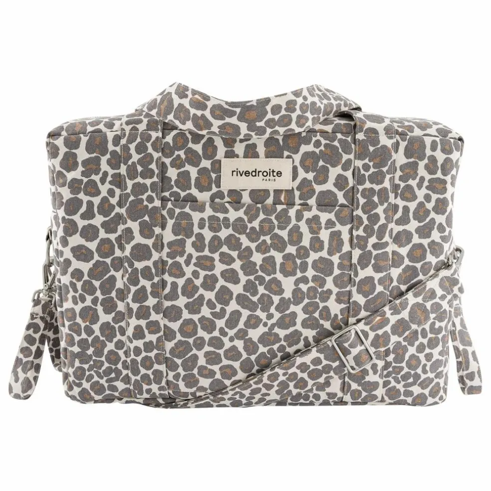 Sac à Langer Darcy Léopard Coton Recyclé | Gris