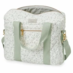 Sac à langer Green Leaves en coton bio | Vert