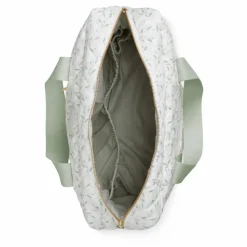 Sac à langer Green Leaves en coton bio | Vert