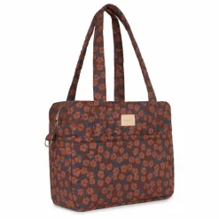 Sac à langer imperméable Hyde Park Maroon Poppies | Brique