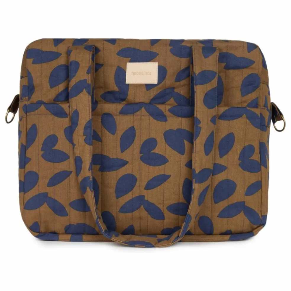 Sac à langer imperméable Hyde Park Blue Leaves | Bleu