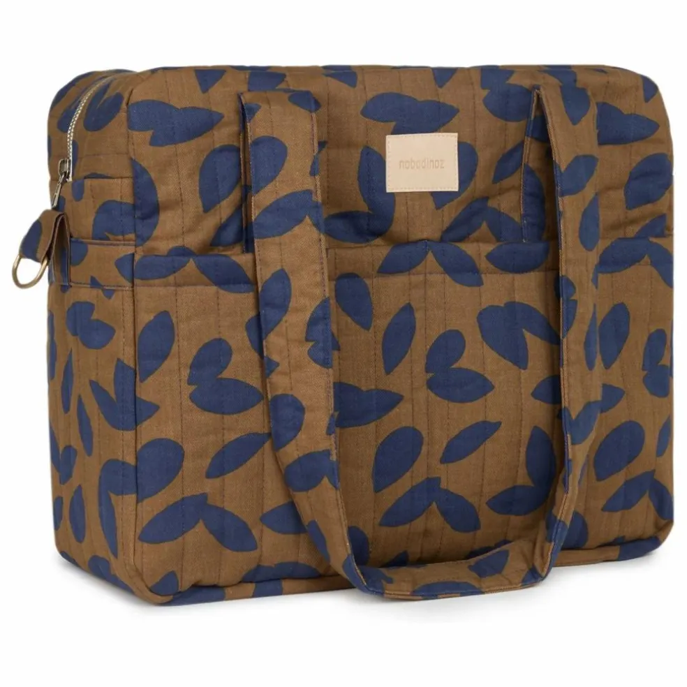 Sac à langer imperméable Hyde Park Blue Leaves | Bleu