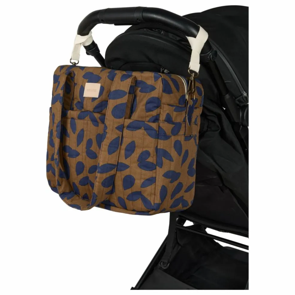 Sac à langer imperméable Hyde Park Blue Leaves | Bleu